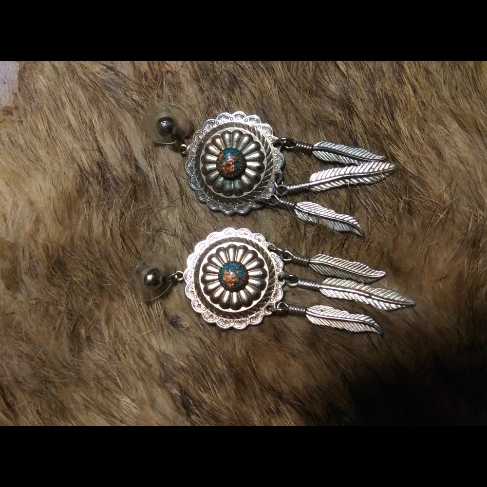 Dream catcher earrings
